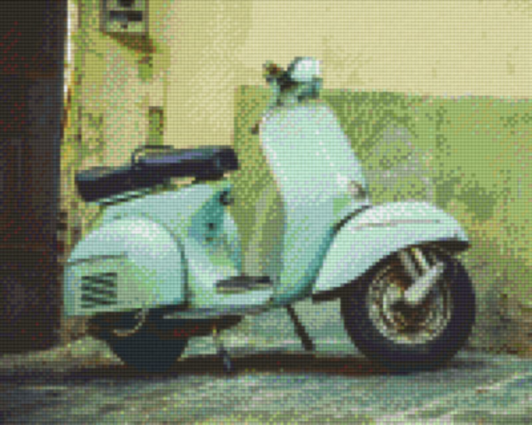 Motor Scooter Nine [9] Baseplates PixelHobby Mini- mosaic Art Kit image 0